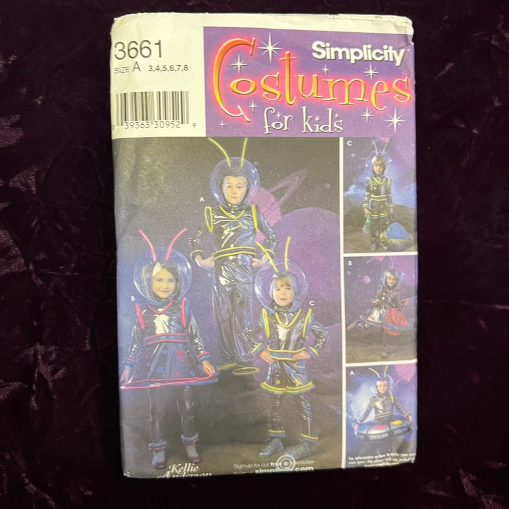 Simplicity kids alien costumes
